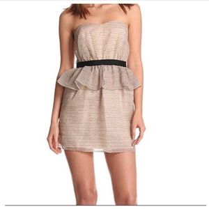 BCBGENERATION Champagne night out dress